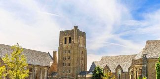 College Student Allegedly Drugged and RAPED in Dorm Gothic-style university building with central stone tower
