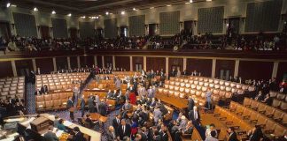 Pipeline Enemy Suddenly BEGS for More Gas Legislative chamber with members gathering on the floor