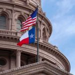 Democrat Candidate VANISHED for 12 Days Texas and U.S. flags in front of a capitol building dome