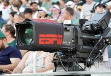 Super Bowl Getting a WILD Second ESPN Broadcast Broadcast television camera at a sports event