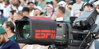 Super Bowl Getting a WILD Second ESPN Broadcast Broadcast television camera at a sports event