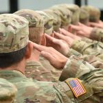 Trump’s Final Word on Fort Hood Execution LIVESTREAM Soldiers in camouflage uniforms saluting in formation
