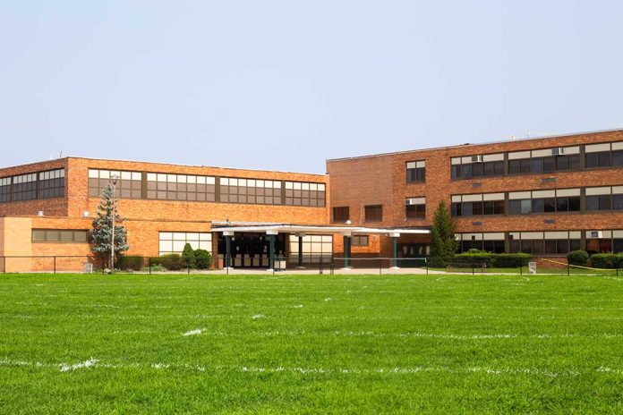 View,Of,Typical,American,School,Building,Exterior