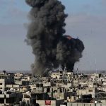explosion in city area