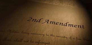 2nd Amendment text on old parchment paper