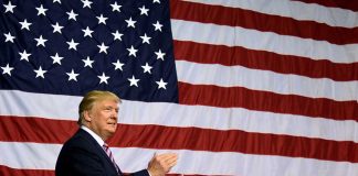 Trump clapping