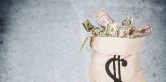 Bag of money with dollar sign