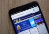 DEA website open on smartphone screen