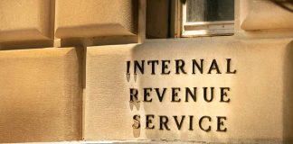 Internal Revenue Service building sign