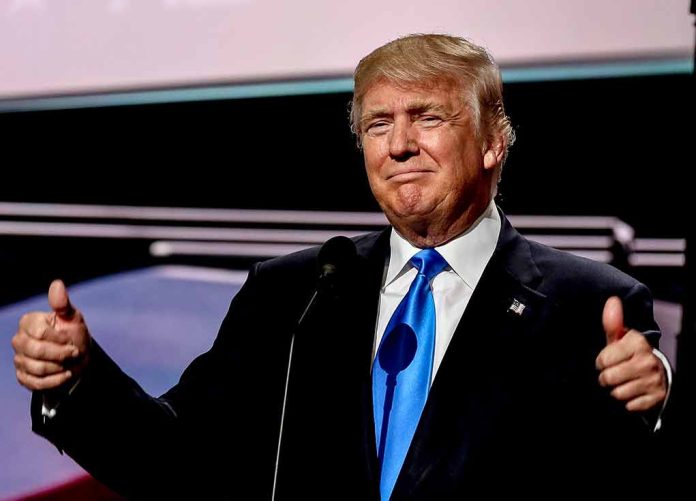 1569586765 featured image Trump giving thumbs-up gesture on stage