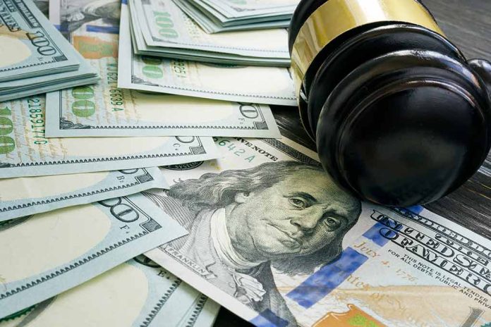 2006624330 featured image Gavel and hundred dollar bills on table