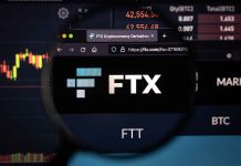 FTX logo displayed on a computer screen