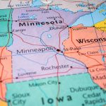 Map highlighting Minnesota