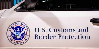 US Customs and Border Protection vehicle logo and text