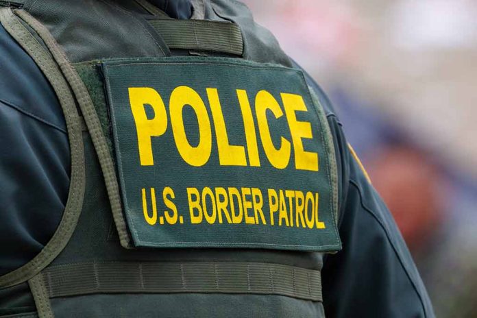 2331437679 featured image Police US Border Patrol uniform closeup