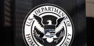 US Department of Homeland Security emblem on wall