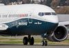 Boeing 737 MAX airplane on runway